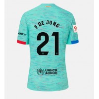 Barcelona Frenkie de Jong #21 Tredjetrøje Dame 2023-24 Kortærmet